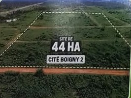 Vue aérienne du site de Cité Boigny 2, 44 hectares